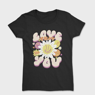 Hippie Love Quote, Tricou Femei