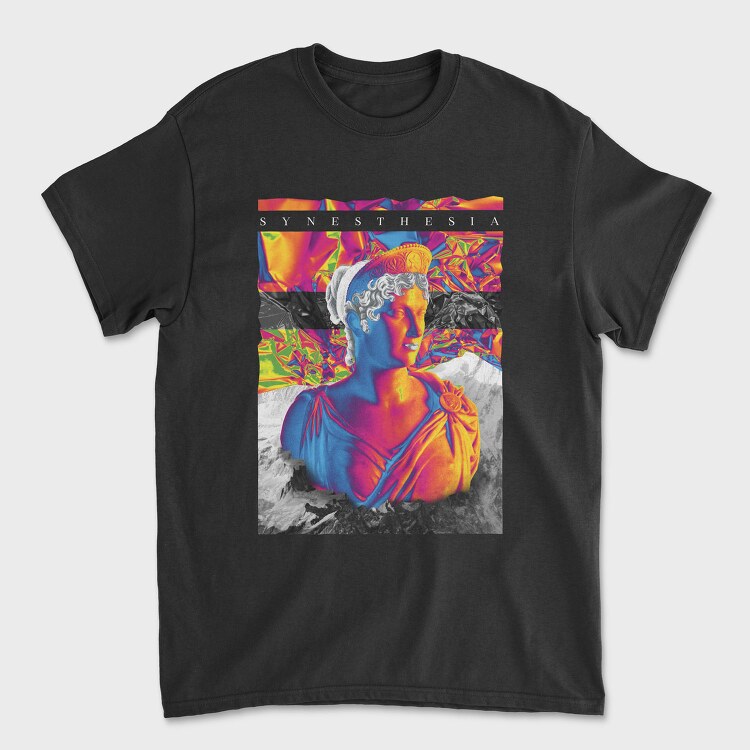 Holographic Greek Statue, Tricou Barbati (Unisex)