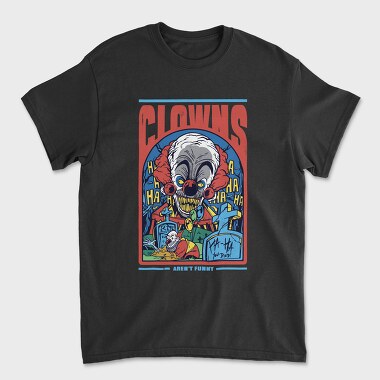 Horror Clown Clowns No Funny, Tricou Barbati (Unisex)
