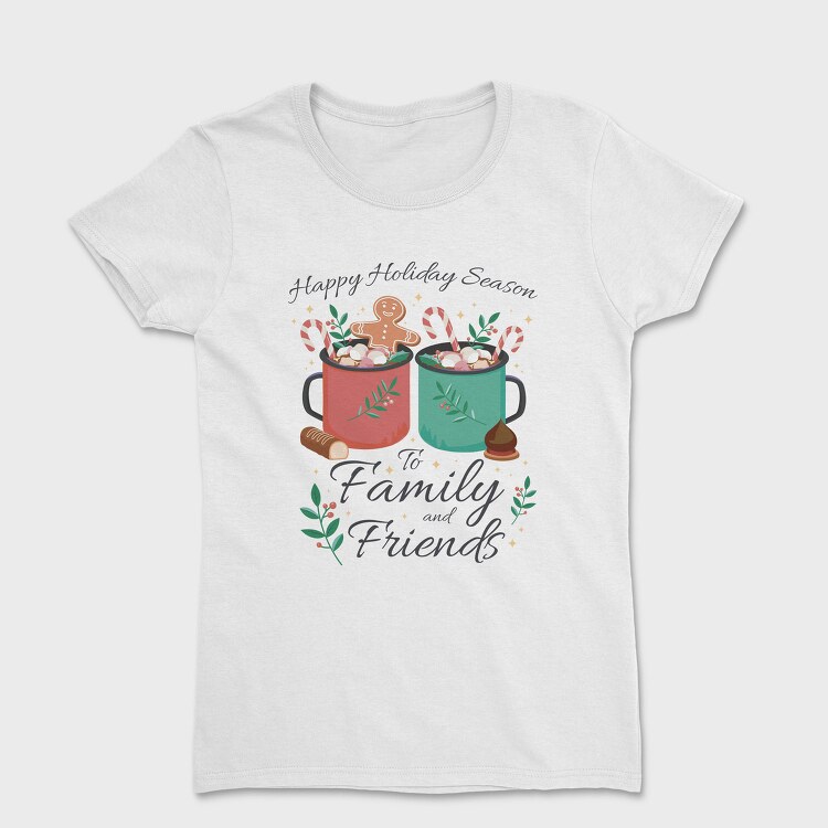 Hot Chocolate Holiday Season Drinks, Tricou Femei