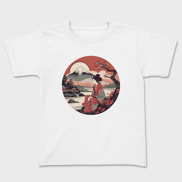 Traditional Japanese Geisha, Tricou Copii