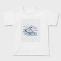 Whale Ocean Illustration, Tricou Copii