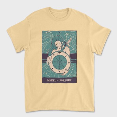 Wheel Of Fortune Tarot, Tricou Barbati (Unisex)