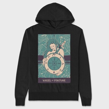Wheel Of Fortune Tarot, Hanorac Oversize Barbati (Unisex)