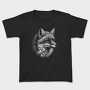 Wild Fox Monochromatic Portrait, Tricou Copii