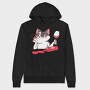 Wine Cat Drunk, Hanorac Oversize Barbati (Unisex)