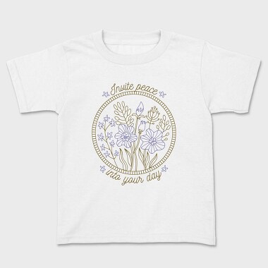 Peaceful Flower Set Quote 04, Tricou Copii