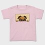 Peeking English Pug, Tricou Copii