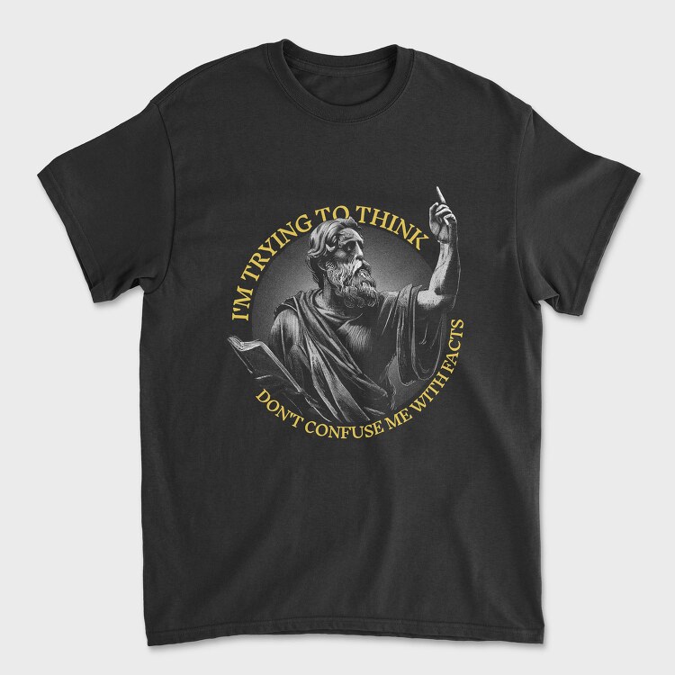 Philosophical Quote Plato, Tricou Barbati (Unisex)