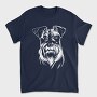Schnauzer Dog Illustration, Tricou Barbati (Unisex)