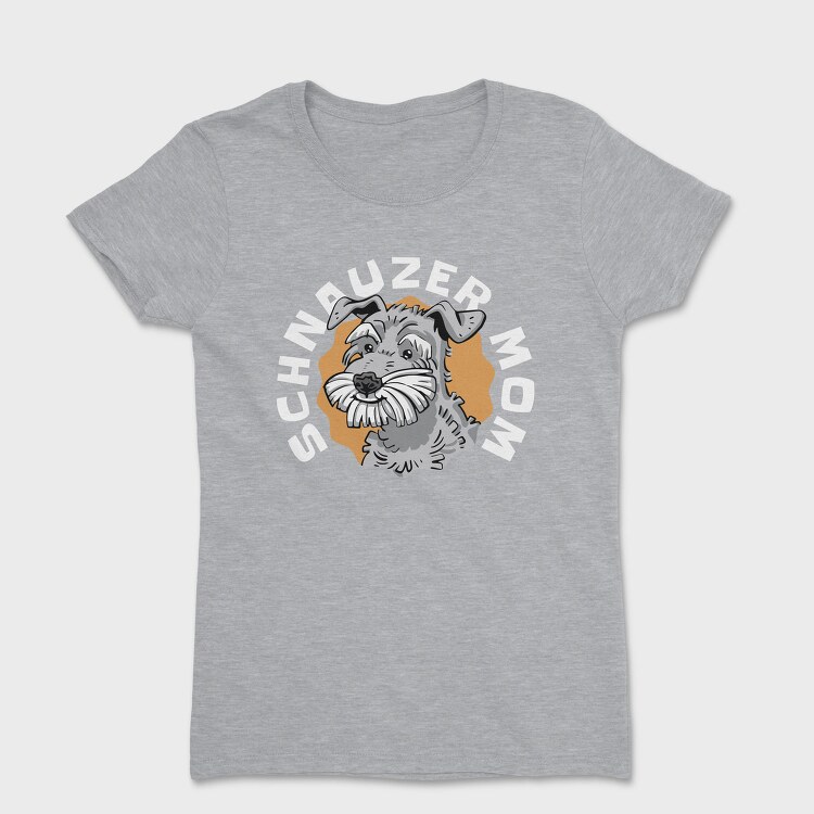 Schnauzer Dog Portrait, Tricou Femei