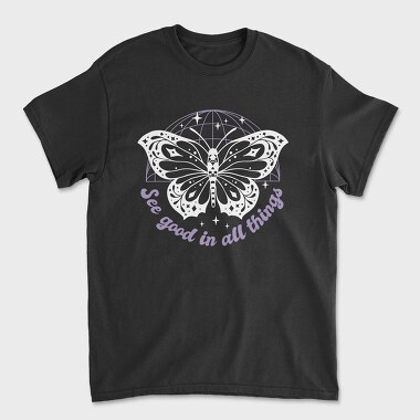 See Good Butterfly Tote, Tricou Barbati (Unisex)