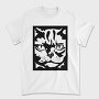 Serious Cat Cat Obey, Tricou Barbati (Unisex)