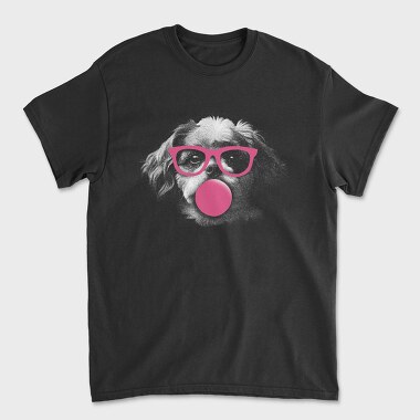 Shih Tzu Dog With Glasses, Tricou Barbati (Unisex)