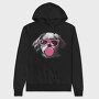 Shih Tzu Dog With Glasses, Hanorac Oversize Barbati (Unisex)