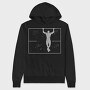 Man Doing Pull Ups Calisthenics Pull Up Shut Up, Hanorac Oversize Barbati (Unisex)