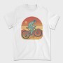 Man In Mountain Bike, Tricou Barbati (Unisex)