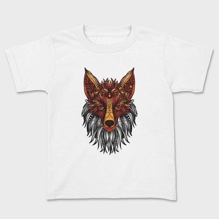 Mandala Fox Color 001, Tricou Copii