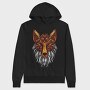 Mandala Fox Color 001, Hanorac Oversize Barbati (Unisex)