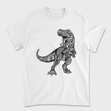Mandala T Rex, Tricou Barbati (Unisex)