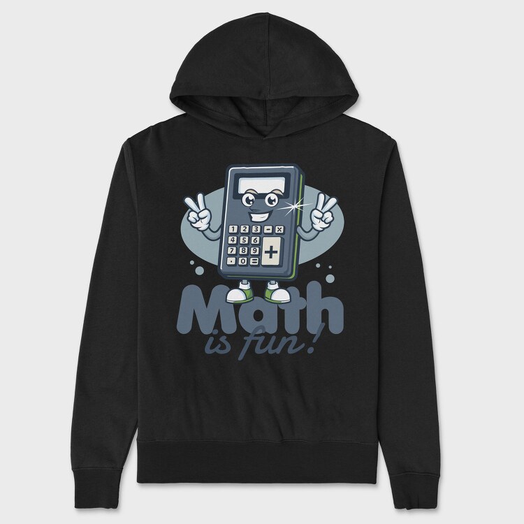 Math Is Fun Calculator Tote, Hanorac Oversize Barbati (Unisex)