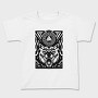 Wolf Animal And Celtic Symbol Tribal, Tricou Copii