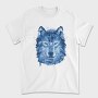 Wolf Animal Watercolor Polygon, Tricou Barbati (Unisex)