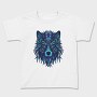 Wolf Illustration Color 001, Tricou Copii