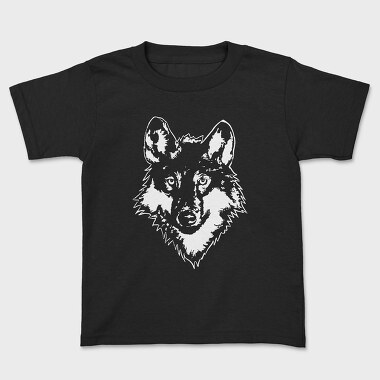 Wolf Wild Animal Head, Tricou Copii