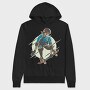 Skater Skeleton Character, Hanorac Oversize Barbati (Unisex)