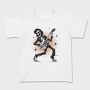 Skeleton Electric Guitar Rockabilly, Tricou Copii