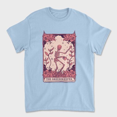Skeleton Gardener Tarot Card Greenskeeper, Tricou Barbati (Unisex)