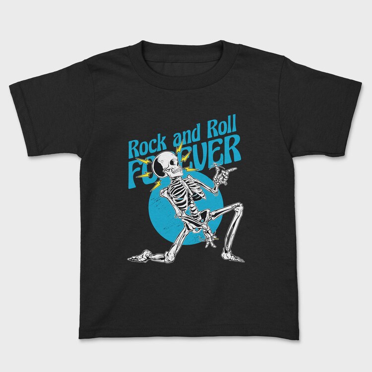 Skeleton Rock And Roll Forever, Tricou Copii