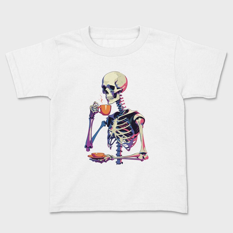 Skeleton Tea Coffee, Tricou Copii