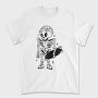 Skeleton With Skateboard Skate Skull, Tricou Barbati (Unisex)