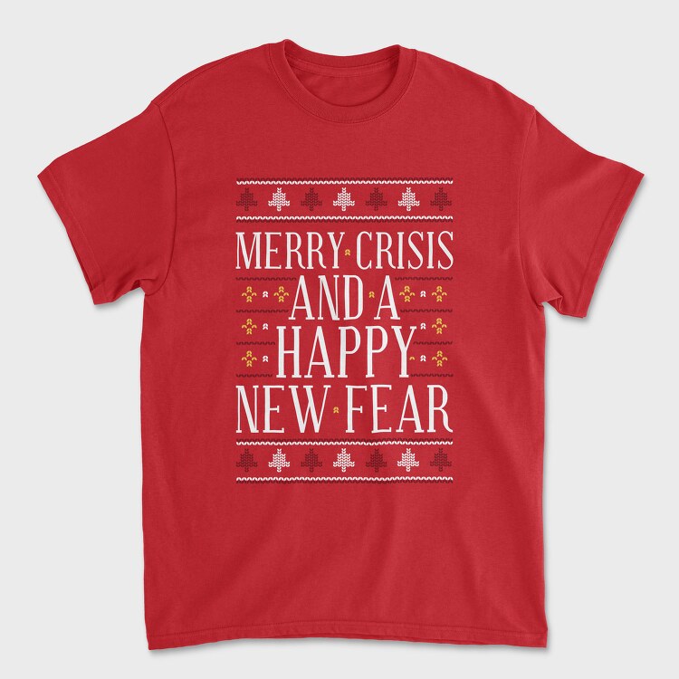 Merry Crisis Ugly Sweater, Tricou Barbati (Unisex)
