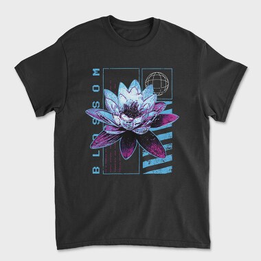Metallic Lotus Flowers Metal Trap Chromed, Tricou Barbati (Unisex)