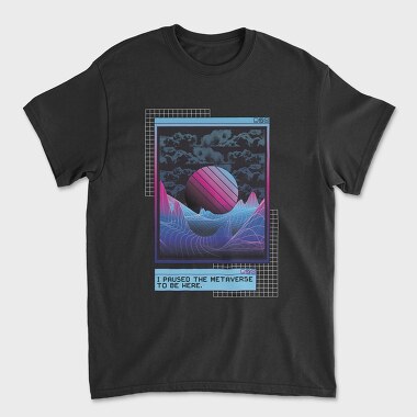Metaverse Quote Vaporwave, Tricou Barbati (Unisex)