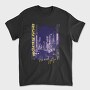 Modern City At Night Photograph Grunge Picture Uncertain Future, Tricou Barbati (Unisex)