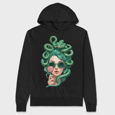 Modern Medusa With Sunglasses, Hanorac Oversize Barbati (Unisex)