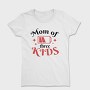 Mom Of Three Quote, Tricou Femei