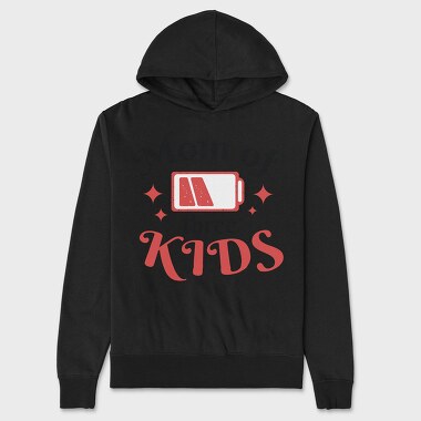 Mom Of Three Quote, Hanorac Oversize Barbati (Unisex)