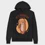 Monday Sloth Cartoon Monday Again, Hanorac Oversize Barbati (Unisex)