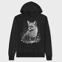 Monochrome Fox Snow Realistic, Hanorac Oversize Barbati (Unisex)
