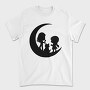 Moon Kids Silhouette In The Moon, Tricou Barbati (Unisex)