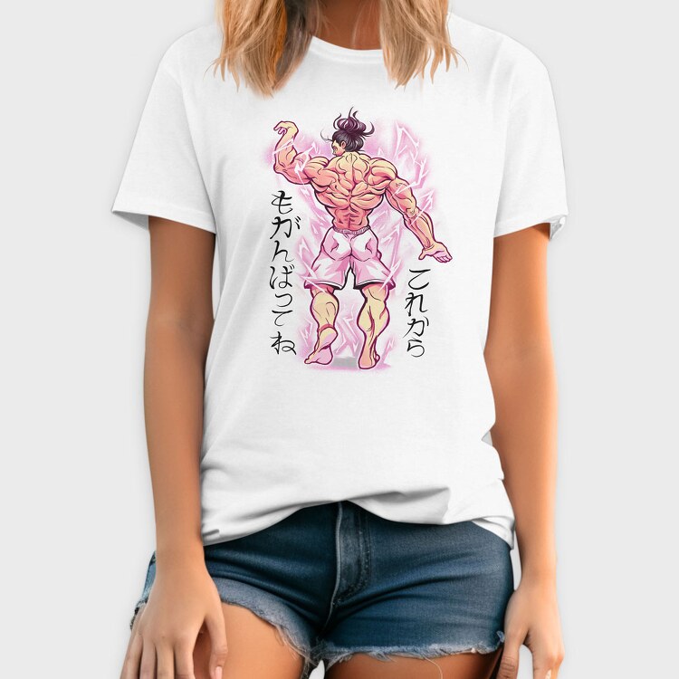 Bodybuilder Back Anime, Tricou Barbati (Unisex)