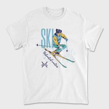 Ski Unlimited Emotion Winter, Tricou Barbati (Unisex)