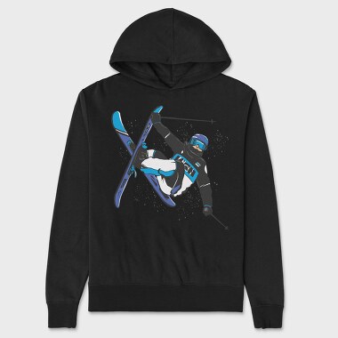 Skier Cork Trick, Hanorac Oversize Barbati (Unisex)