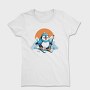 Skiing Penguin Sky, Tricou Femei