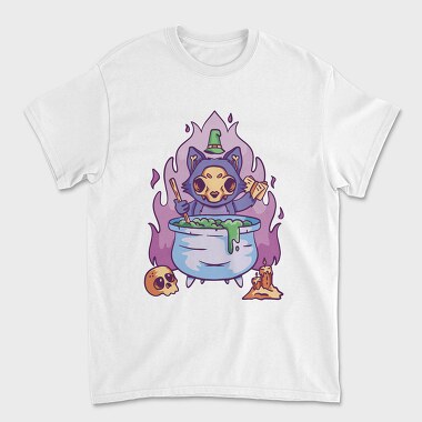 Skull Cat Gothic Witch Cake, Tricou Barbati (Unisex)